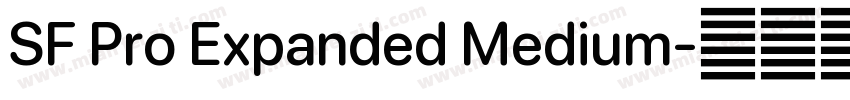 SF Pro Expanded Medium字体转换